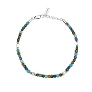 Mabina Bracciale regolabile in argento con pietre multicolor 534092